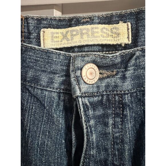 Express Mens Meneker Precision Fit Straight Leg Button Closure Jeans Waist 28" - Picture 5 of 10